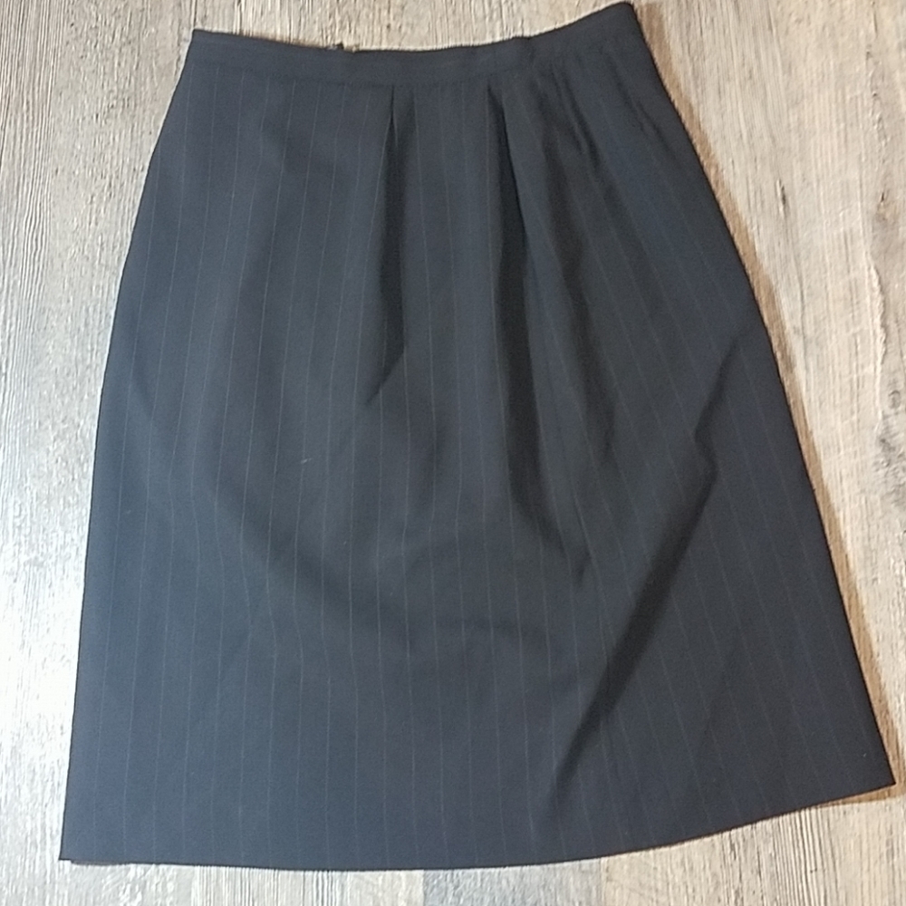 Max Mara‎ Pinstripe Wool Skirt